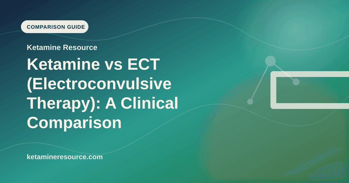 Ketamine vs ECT (Electroconvulsive Therapy): A Clinical Comparison article visual for Ketamine Resource